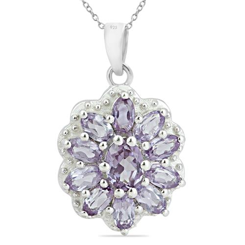 STYLISH 925 STERLING SILVER SYNTHETIC ALEXANDERITE PENDANT 