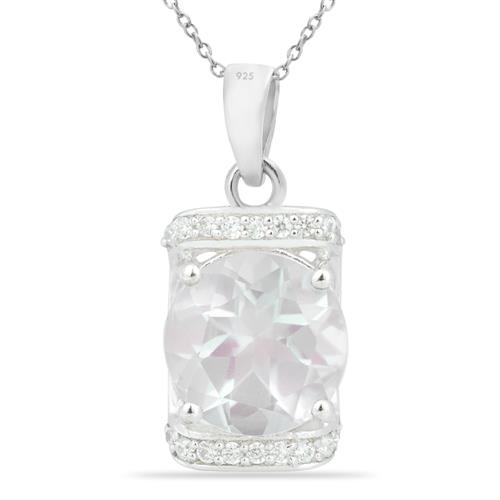 BUY ROSE QUARTZ GEMSTONE CLASSIC PENDANT IN 925 SILVER