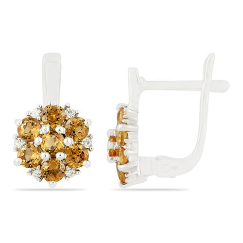 925 SILVER NANO ZULTANITE GEMSTONE CLUSTER EARRINGS
