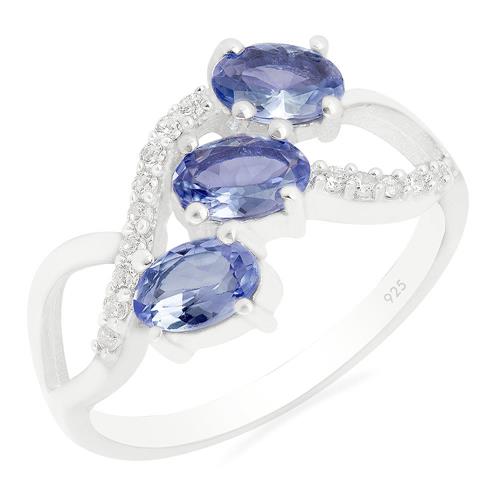 BUY 925 SILVER NATURAL TANZANITE GEMSTONE RING