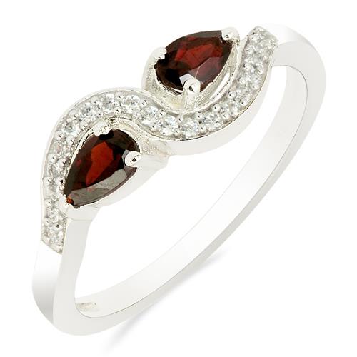 BUY REAL GARNET GEMSTONE RING IN 925 SILVER