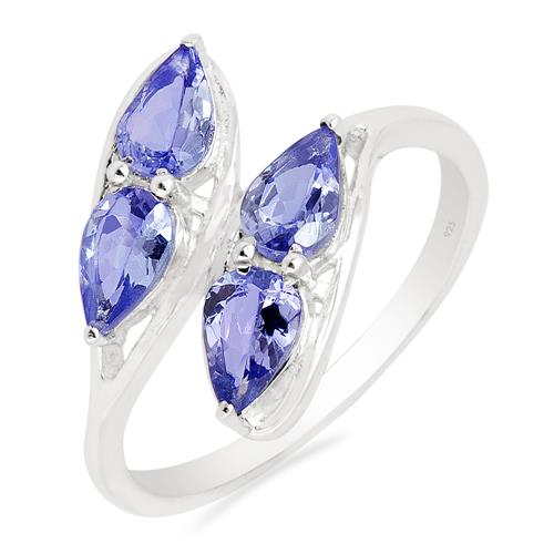 BUY GENUINE TANZANITE GEMSTONE RING IN 925 SILVER