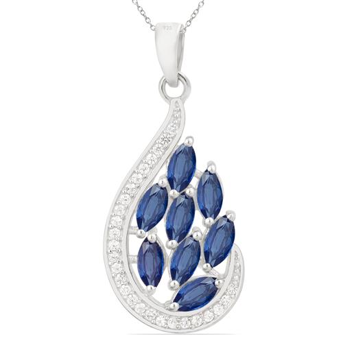 BUY STERLING SILVER BLUE KYANITE GEMSTONE PENDANT