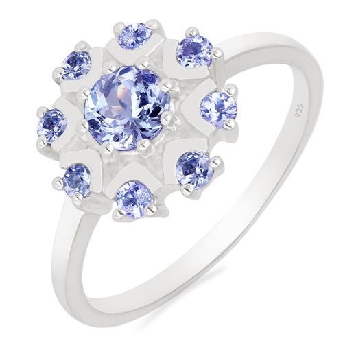 BUY TANZANITE GEMSTONE RING IN 925 SILVER