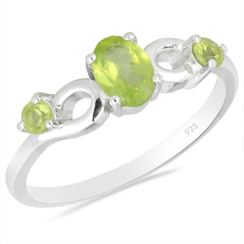 BUY NATURAL PERIDOT GEMSTONE PENDANT IN 925 SILVER