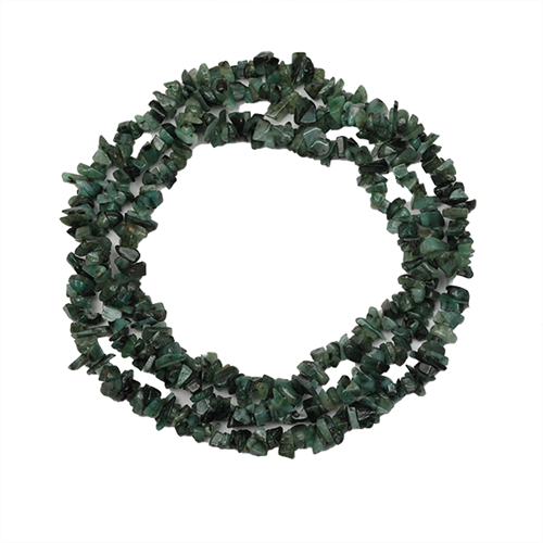 NATURAL EMERALD GEMSTONE NUGGET NECKLACE IN 925 SILVER