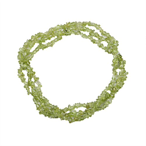 BUY STERLING SILVER NATURAL PERIDOT GEMSTONE NUGGET NECKLACE