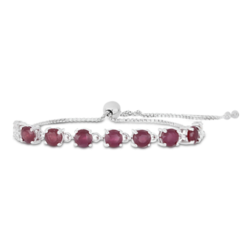 925 STERLING SILVER REAL RUBY GEMSTONE BRACELET