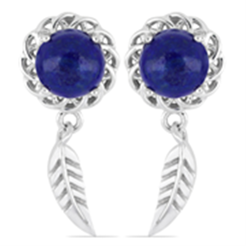 BUY 925 SILVER LAPIS LAZULI GEMSTONE STYLISH EARRINGS 