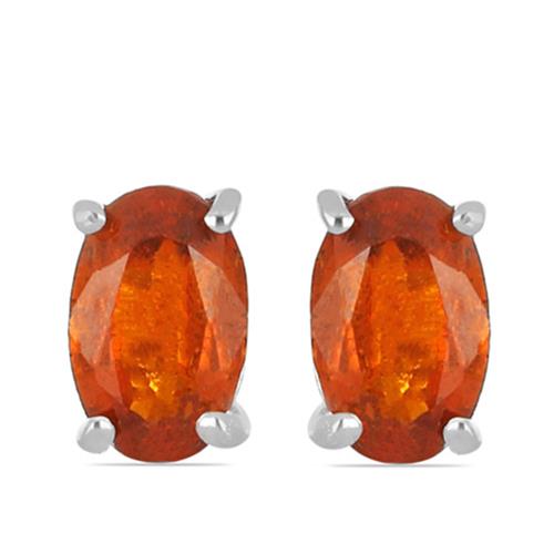 BUY STERLING SILVER MADEIRA CITRINE GEMSTONE EARRINGS