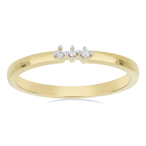 BUY BLUE DIAMOND DOUBLE CUT GEMSTONE RING IN 14K GOLD 