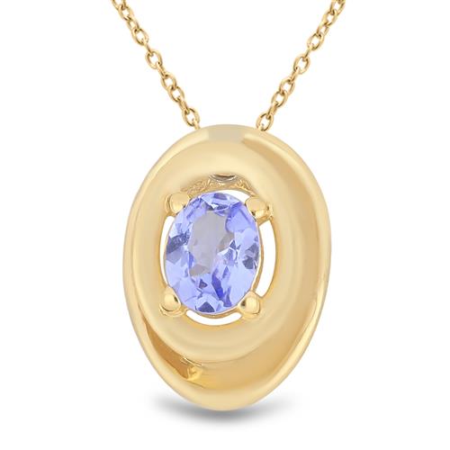 BUY TANZANITE GEMSTONE PENDANT IN 925 SILVER 