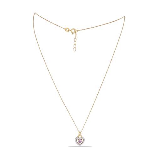 BUY 925 SILVER WITH BRAZILIAN AMETHYST GEMSTONE NECKLACE
