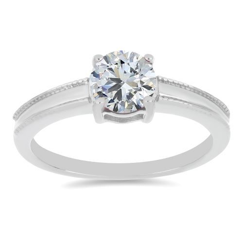BUY 925 SILVER NATURAL WHITE TOPAZ GEMSTONE RING