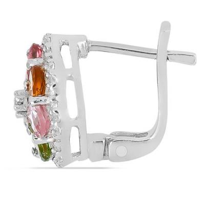 BUY 925 STERLING SILVER MULTI-SAPPHIRE FLOWER EARRINGS – B2B WHOLESALE SUPPLIER USA | JEWELPIN