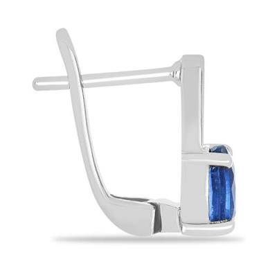 BUY NATURAL BLUE KYANITE GEMSTONE SINGLE STONE EARRINGS IN 925 STERLING SILVER – WHOLESALE JEWELRY SUPPLIER