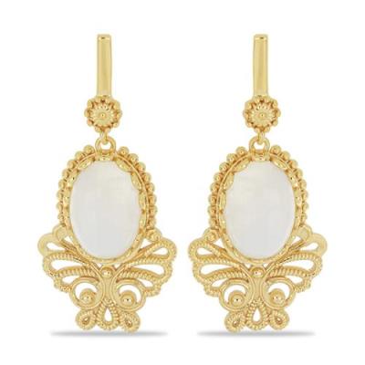 BUY 925 SILVER NATURAL RAINBOW MOONSTONE GEMSTONE BUTTERFLY EARRINGS 