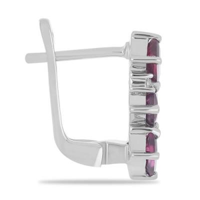BUY 925 STERLING SILVER NATURAL RHODOLITE GEMSTONE EARRINGS – WHOLESALE SUPPLIER