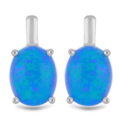 STERLING SILVER BLUE ETHIOPIAN OPAL EARRINGS – WHOLESALE GEMSTONE JEWELRY SUPPLIER