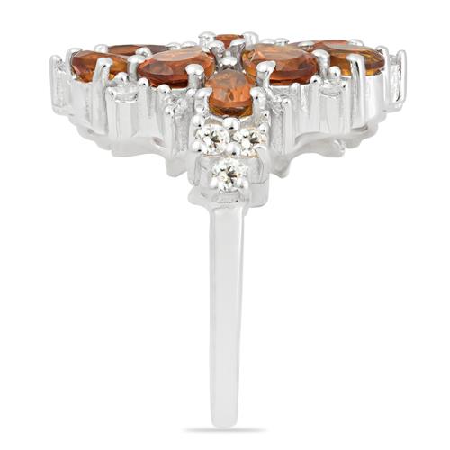 925 STERLING SILVER AUTHENTIC MADEIRA CITRINE STONE RING 
