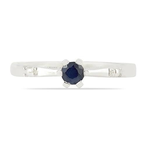 BUY 925 STERLING SILVER PRECIOUS BLUE SAPPHIRE GEMSTONE RING 