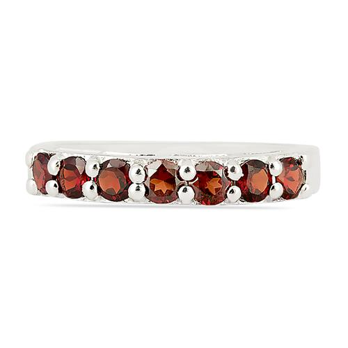 BUY NATURAL GARNET GEMSTONE RING IN STERLING SILVER