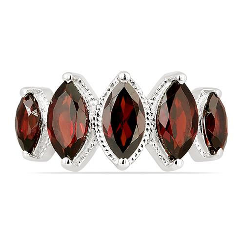 BUY REAL GARNET MULTI GEMSTONE RING IN 925 SILVER