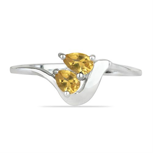 BUY 925 SILVER NATURAL CITRINE GEMSTONE STYLISH RING