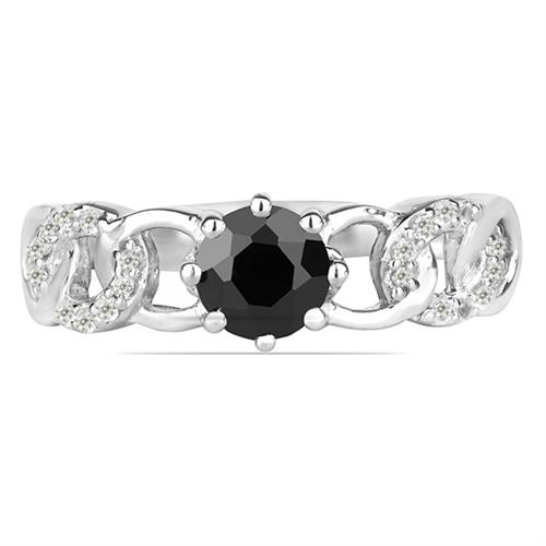 BUY 925 SILVER BLACK ONYX GEMSTONE CLASSIC RING