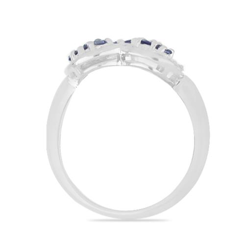 NATURAL TANZANITE GEMSTONE HEART RING IN 925 SILVER