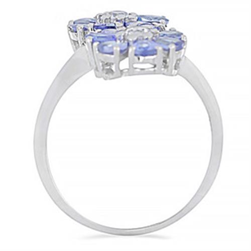 925 STERLING SILVER NATURAL TANZANITE GEMSTONE RING 