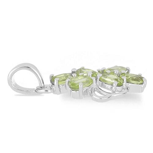 BUY 925 SILVER NATURAL PERIDOT GEMSTONE UNIQUE PENDANT