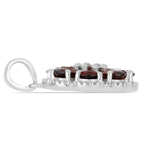 BUY 925 STERLING SILVER NATURAL GARNET GEMSTONE PENDANT