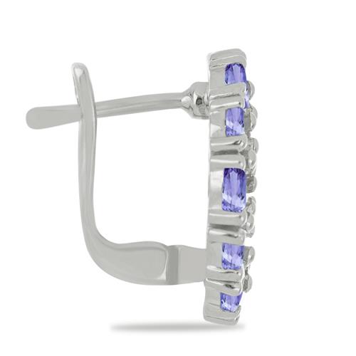 BUY STERLING SILVER REAL TANZANITE GEMSTONE EARRINGS 