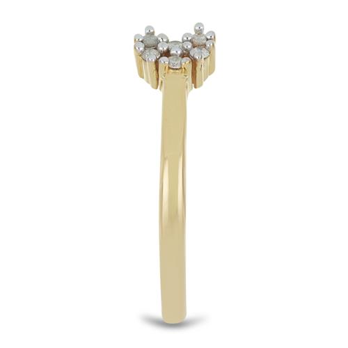 BUY 925 SILVER NATURAL DIAMOND DOUBLE CUT GEMSTONE RING 