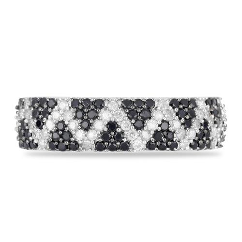 BUY BLACK SPINAL WITH DIAMOND DOUBLE CUT GEMSTONE RING