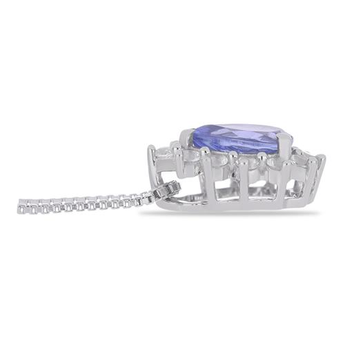 BUY 925 SILVER WITH TANZANITE GEMSTONE PENDANT