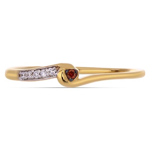 BUY RED DIAMOND GEMSTONE RING IN 925 SILVER 