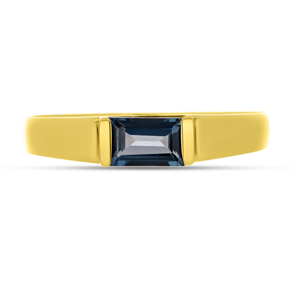 BUY 14K GOLD LONDON BLUE TOPAZ GEMSTONE RING