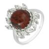 BUY 925 SILVER NATURAL RED JASPER GEMSTONE CLASSIC RING