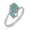 BUY GENUINE EMERALD GEMSTONE RING IN 925 SILVER