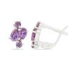 BUY STERLING SILVER SYNTHETIC ALEXANDERITE GEMSTONE EARRINGS