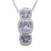 BUY STERLIAN SILVER BRAZILIAN AMETHYST GEMSTONE PENDANT