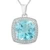 BUY 925 SILVER NATURAL SKY BLUE TOPAZ GEMSTONE BIG STONE PENDANT