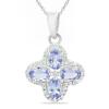BUY 925 STERLING SILVER AUTHENTIC TANZANITE STONE PENDANT