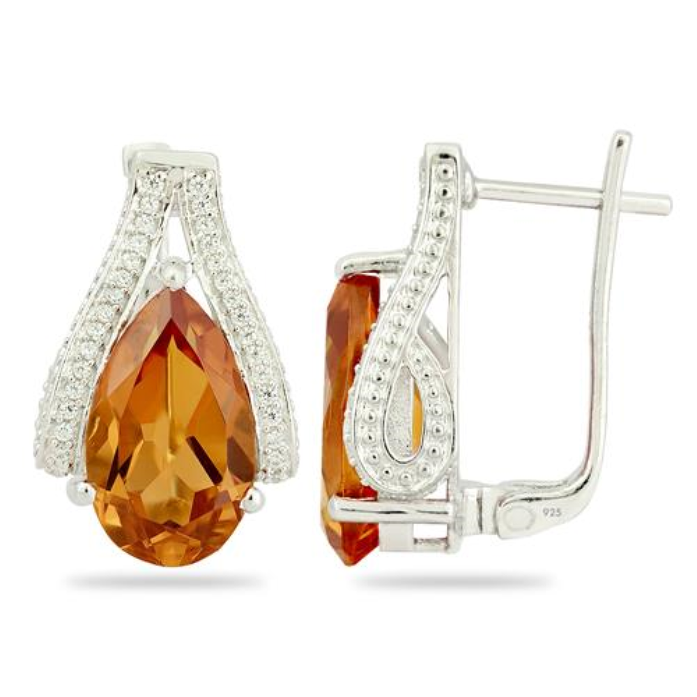 BUY STERLING SILVER NANO ZULTANITE STONE STYLISH EARRINGS