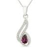 BUY NATURAL RHODOLITE GEMSTONE CLASSIC PENDANT IN 925 SILVER 