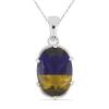 BUY STERLING SILVER  SYNTHETIC AMETRINE BIG GEMSTONE PENDANT