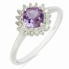 BUY 925 SILVER SYNTHETIC ALEXANDERITE GEMSTONE HALO RING