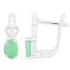BUY 925 STERLING SILVER NATURAL EMERALD GEMSTONE EARRINGS – WHOLESALE